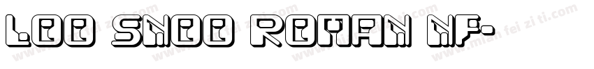 Loo Snoo Roman NF字体转换